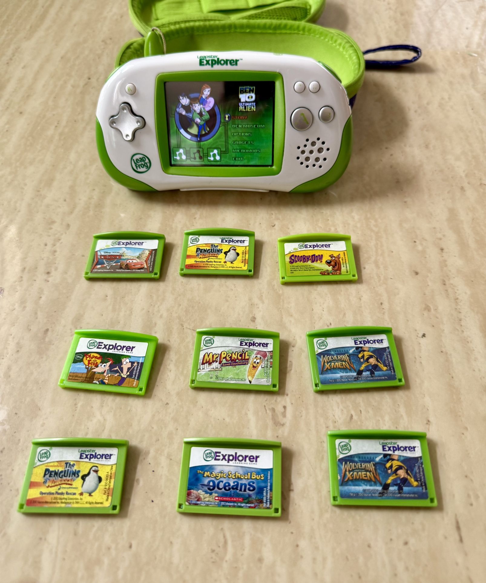 Toys-LeapFrog Leapster Explorer Learning Game System, Green