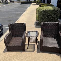 3 Piece Patio Set ( No Cushions)