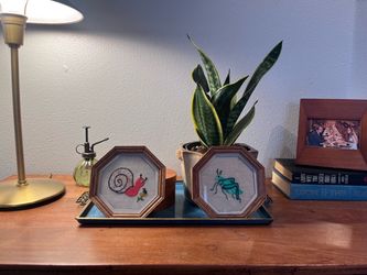 Vintage and uncommon hand embroidered art