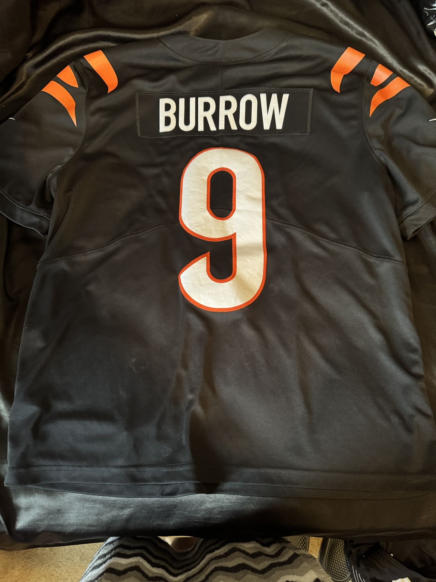 Black Joe Burrow Jersey
