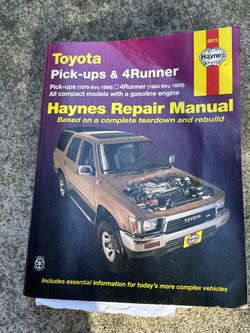 Haynes repair manual for Toyota Tacoma & 4Runner