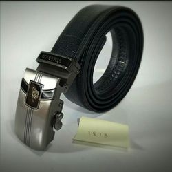 Brand new 100% real cow leather alloy automatic buckle Men dress waist strap belt