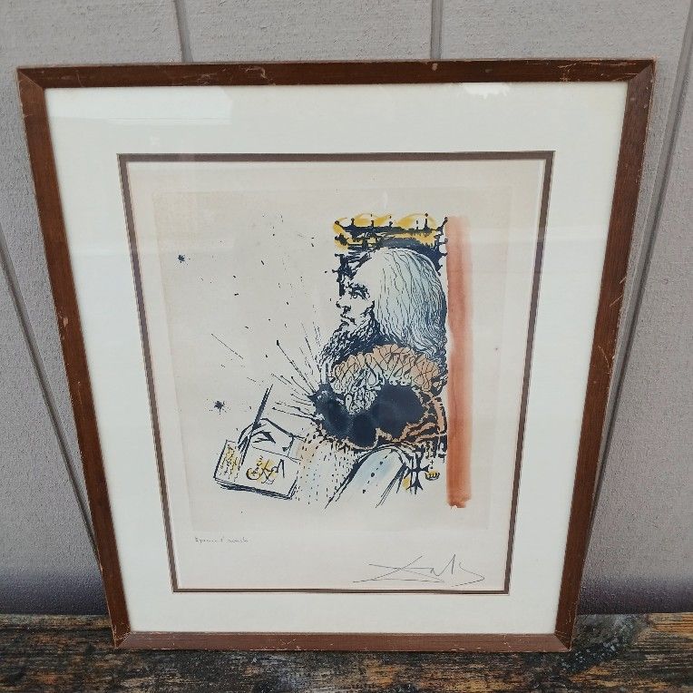 Portrait of Calderón by Salvador Dalí Signed Original