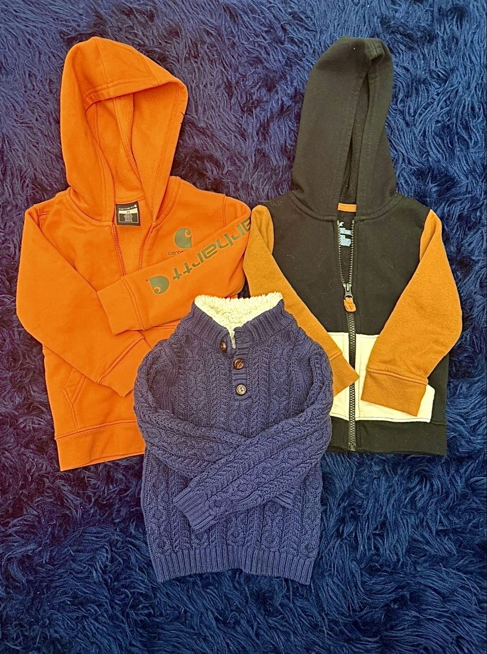 Size 2T Carhartt, Cat & Jack And Sweater