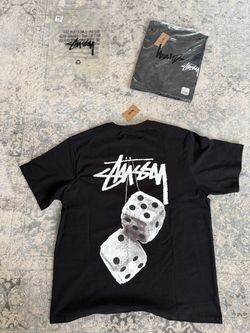Black Stussy Fuzzy Dice Tee