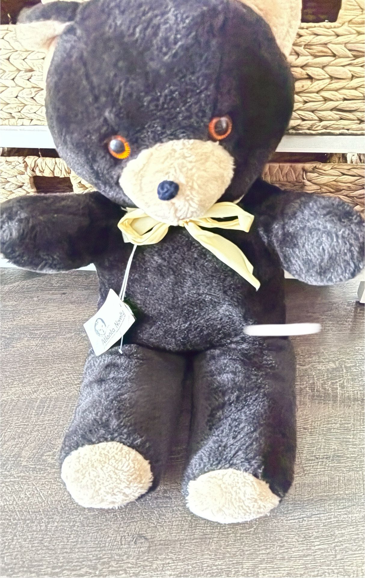 28” Vintage Gerber Atlanta Plush Black Bear
