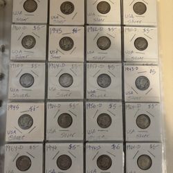 $8 Face Value 90% Silver Dimes