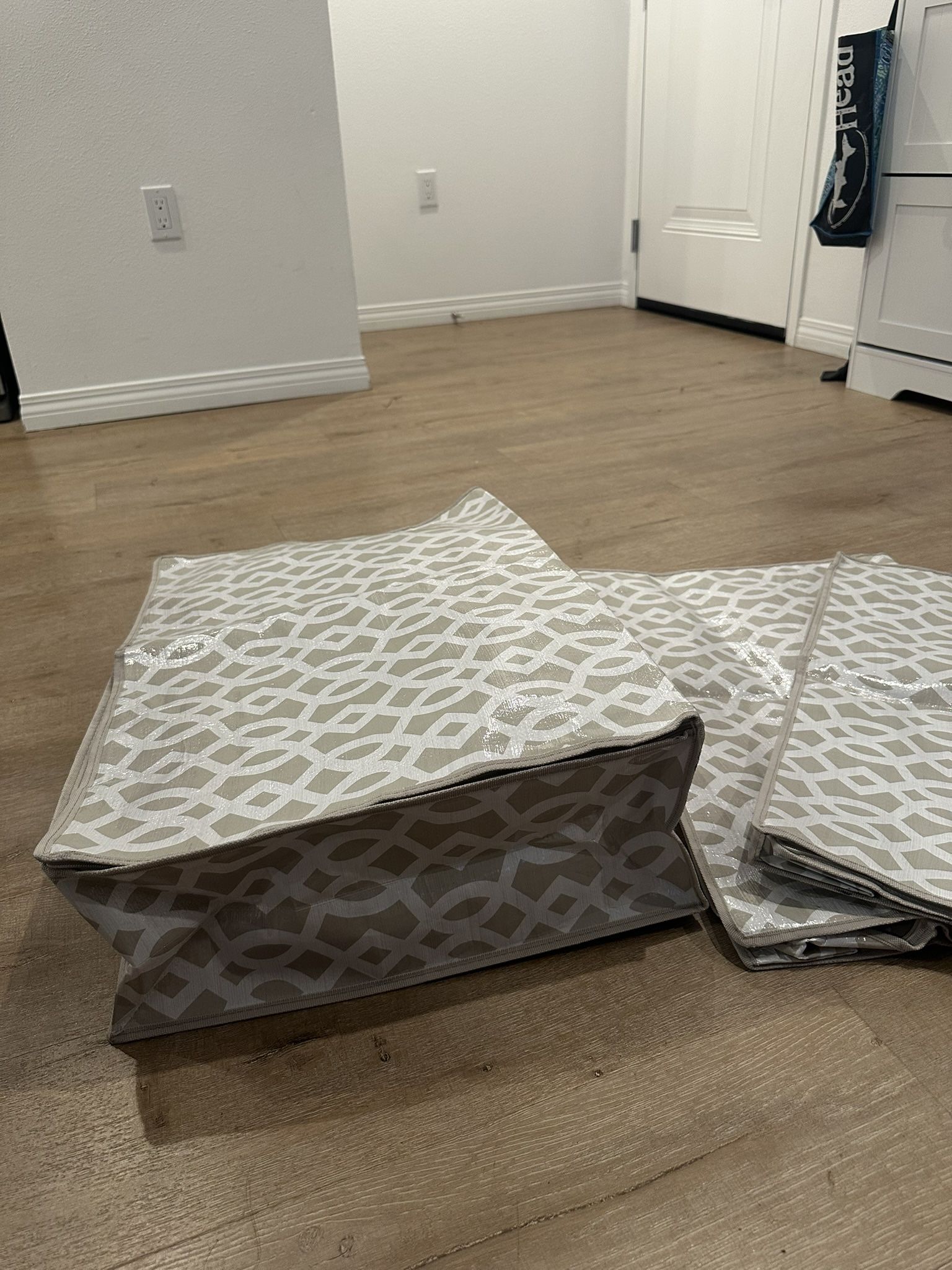 3 Underbed Storage Containers Boxes Bags Folding