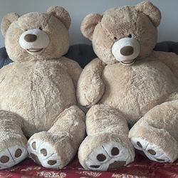 Hugfun Teddy Bear Life Size  53 Inches Giant Stuffed Animal Golden Brown Tan Extra Large Plush
