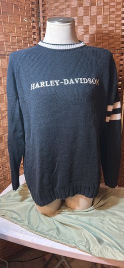 Vintage Harley-Davidson Knit Crewneck Sweater - Size Large-$38 CASH