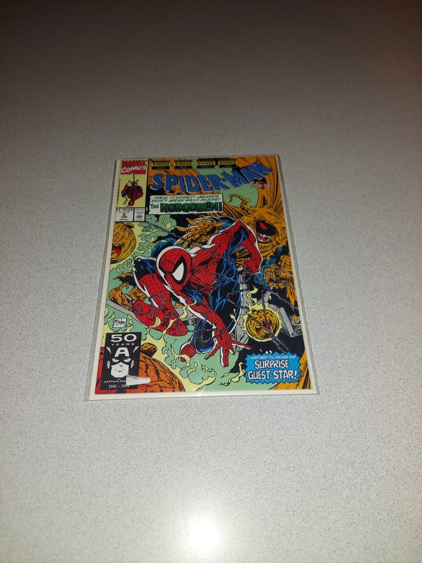 1990 SPIDER-MAN #6 COMIC BAGGED AND BOARDED