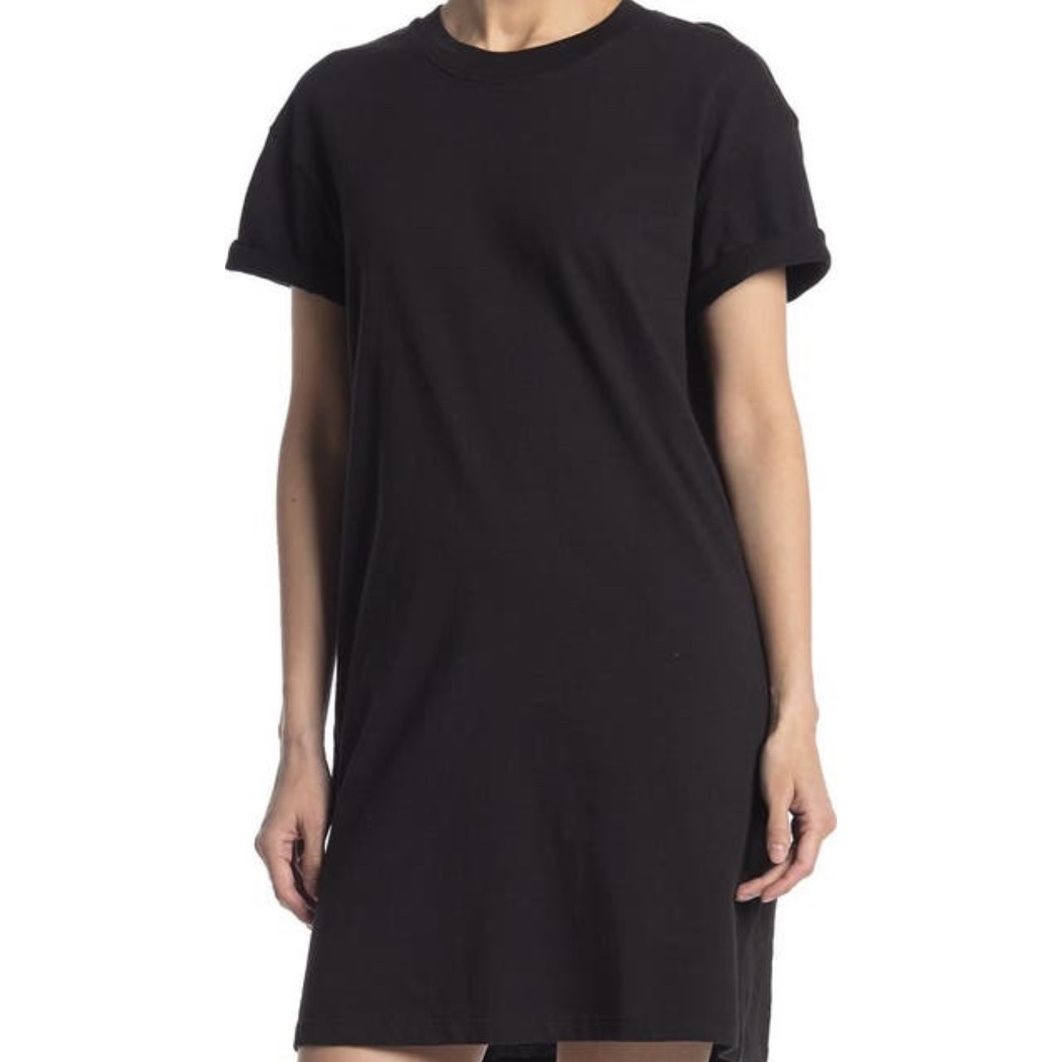 madewell black t shirt dress Crewneck Maxi T-Shirt Dress in Compact Cotton