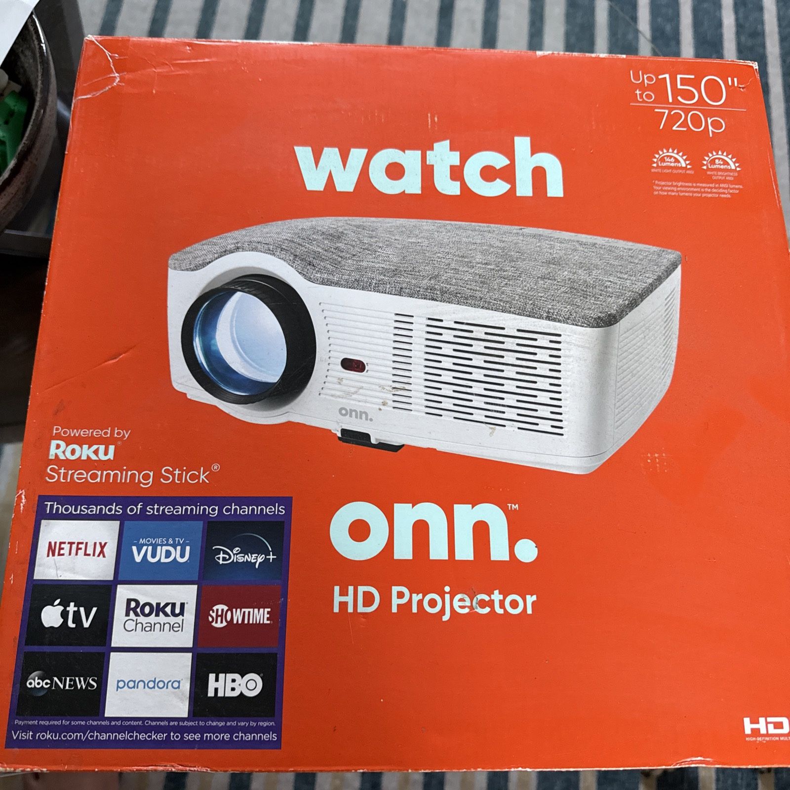 Onn HD Projector New 720 P 