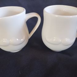 Jonathan Adler Muse Collection Reversible Mr And Mrs Porcelain Mugs 