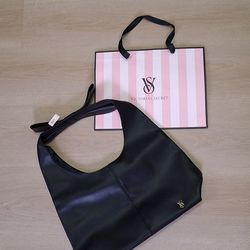 New Victoria's Secret black Bow Tote Bag