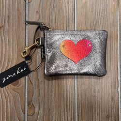 NWT Zina Kao Coin Purse With Heart