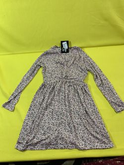 Art Class Floral Pink Girls Dress/ Waist Knot Detail... New With Tag Size Small (6/6x)