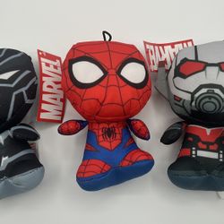 Marvel Spider-Man, Ant Man, Black Panther Mini Plush