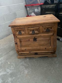 Wood Nightstand