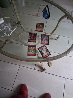 Basketball card and football