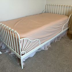 Twin White IKEA Bed