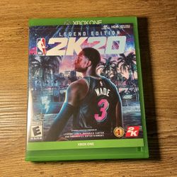 NBA 2K20 Legend Edition Microsoft Xbox One Complete Dwayne Wade Miami Heat Cover