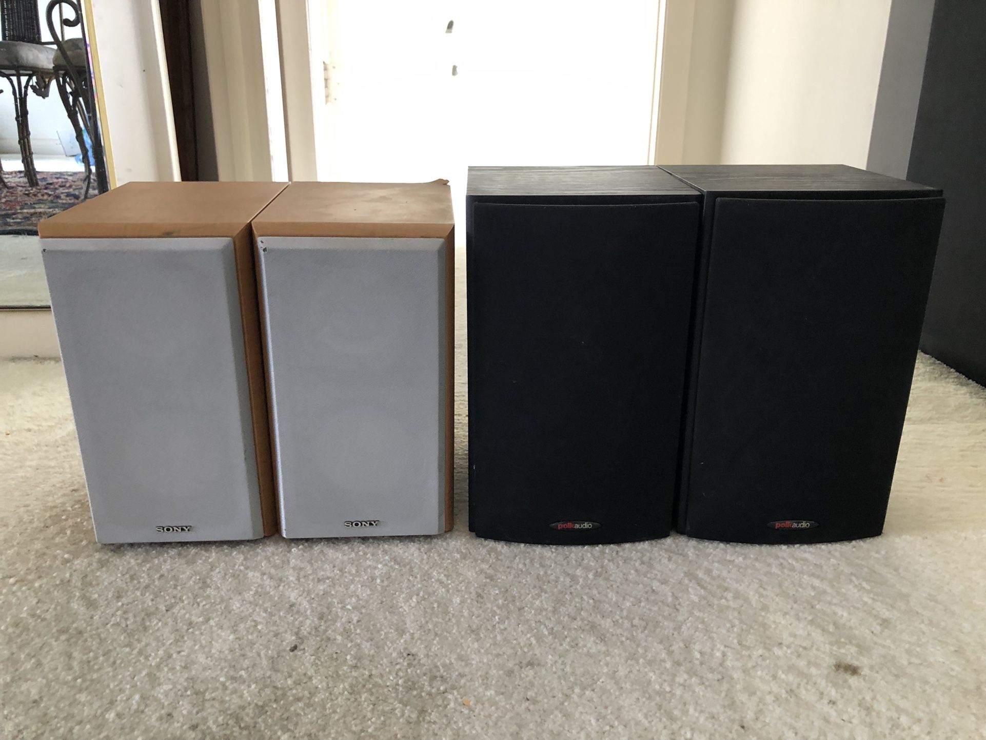 Sony And Polk audio Speakers