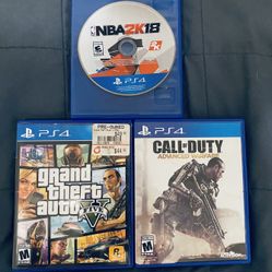 Sony Playstation 4 Ps4 Game Lot in very good condition fully functional $15 For All
