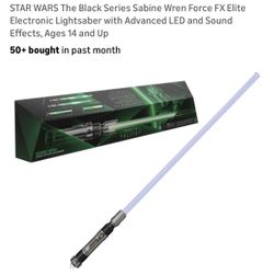 The Black Series Sabine Wren Force FX Elite Lightsaber.