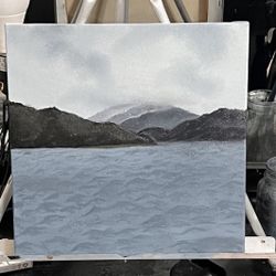 Mountains Oil Painting