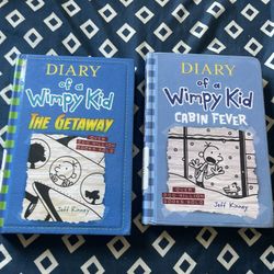 2 Diary Of A Wimpy Kid Book Books Number 6 And 12.
