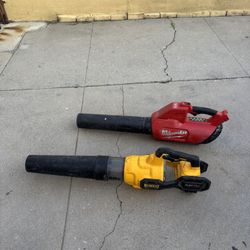 Dewalt & Milwaukee garden leaf blowers