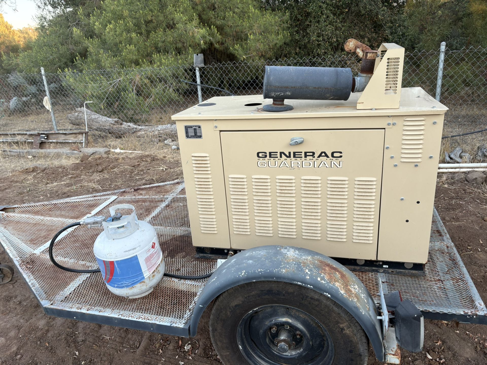 Generac Guardian Generator / Trailer Low Hours 114