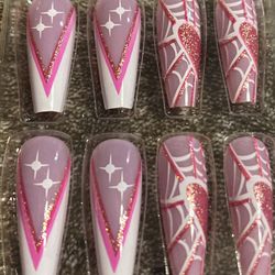 Halloween Inspired Artificial Fingernails