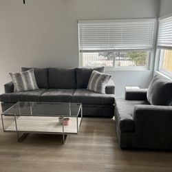 Grey Couch and Chair 