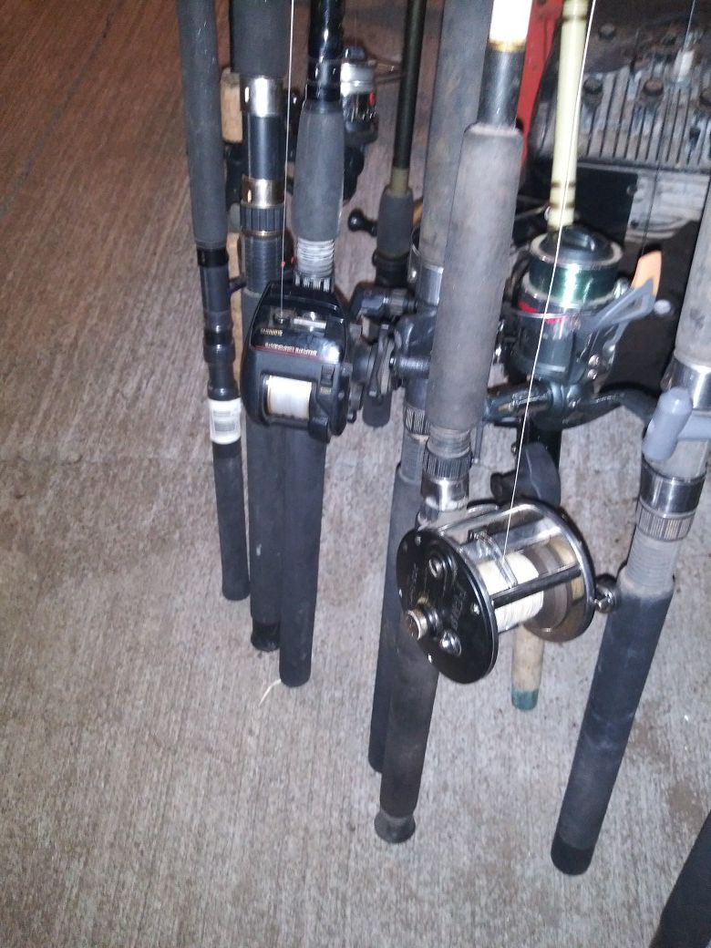 New and slightly used And Refurbished Fishing rod & reels.