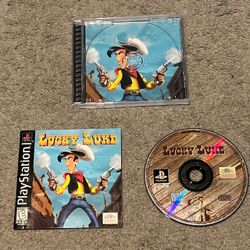 Lucky Luke (Sony PlayStation 1, 1998) PS1 CIB Complete w/ Manual