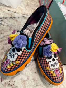 Irregular choice skull sneakers woman size 37