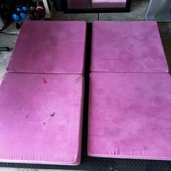 Pink Foam Modular Play Couch