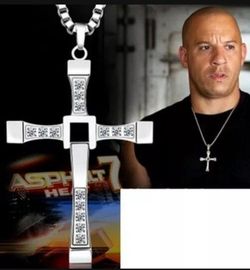 Fast and Furious ( Dominic)Wine Diesel Silver Color Necklaces