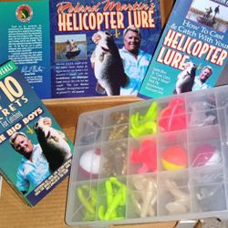 Original Roland Martin Helicopter Fishing Lures Tackle Box Never Used Complete With Video Book See Our Other Great Sports Toys Antiques Art Jewelry Co