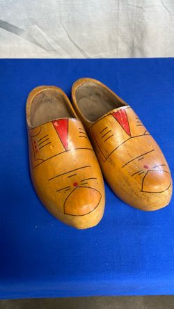 Antique Wooden Dutch Clogs