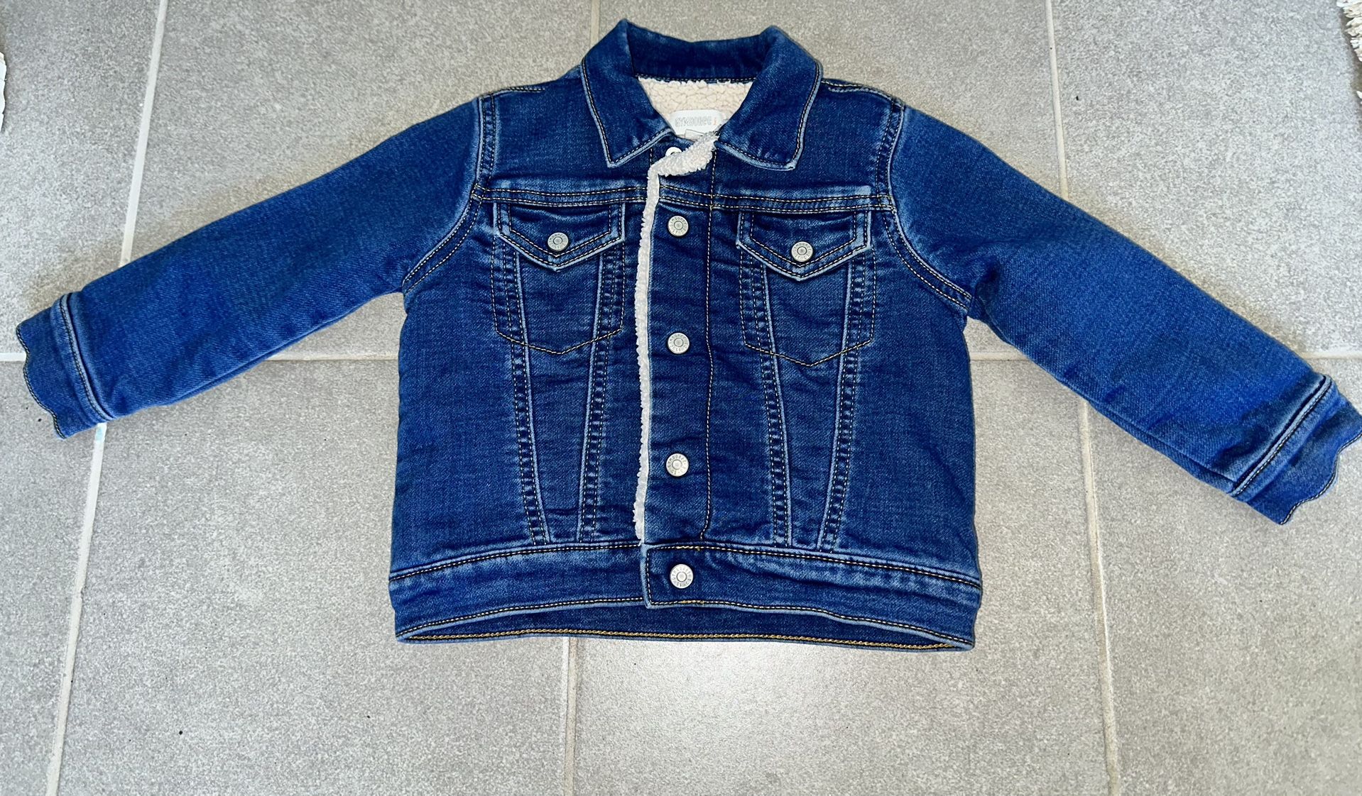 2T GYMBOREE SHERPA LINED DENIM JACKET