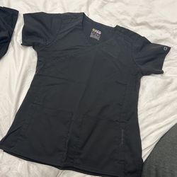 Wonder Wink Pro Black Scrub Top Xs