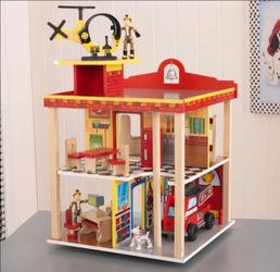 Kidcraft fire station toy