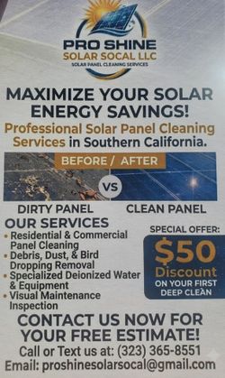 Solar panel cleaning