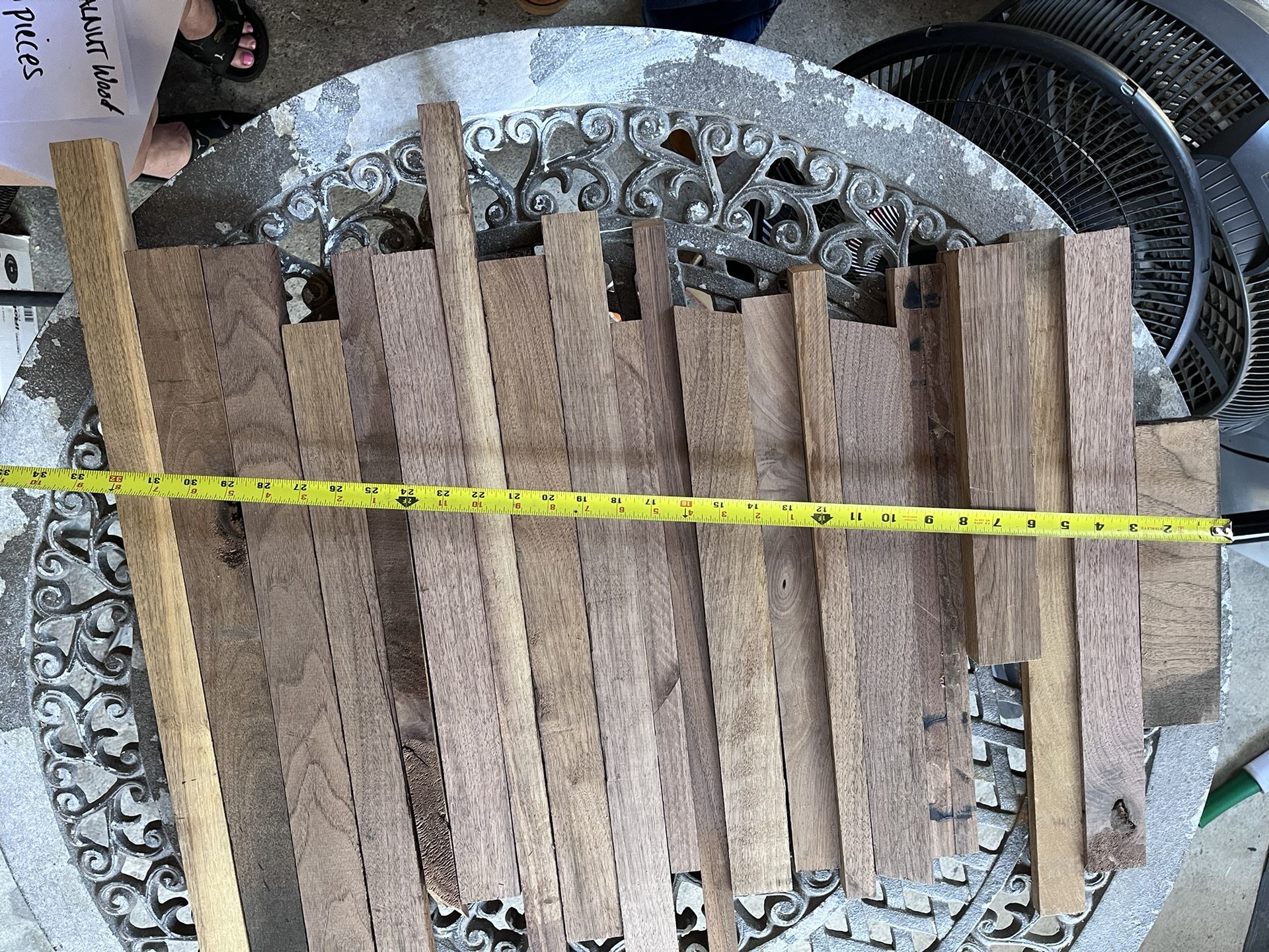 New Walnut Wood - 20 Pieces - See Pix For Size