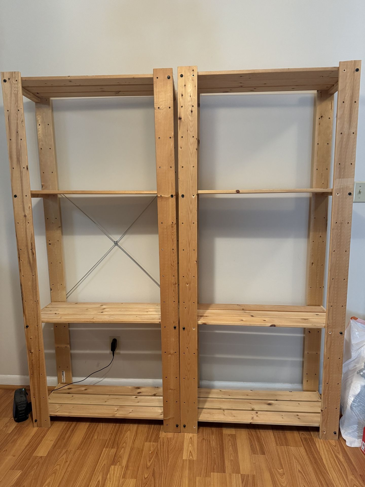 IKEA HEJNE Shelf Units (2 Sold Together) Softwood