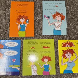 Funny Greeting Notecards Pack Of 10 W/envelopes NWT
