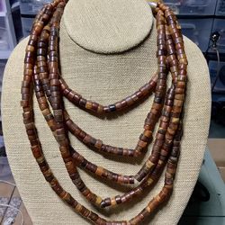 Gerda Lynggaard Monies Beaded  Necklace Vintage